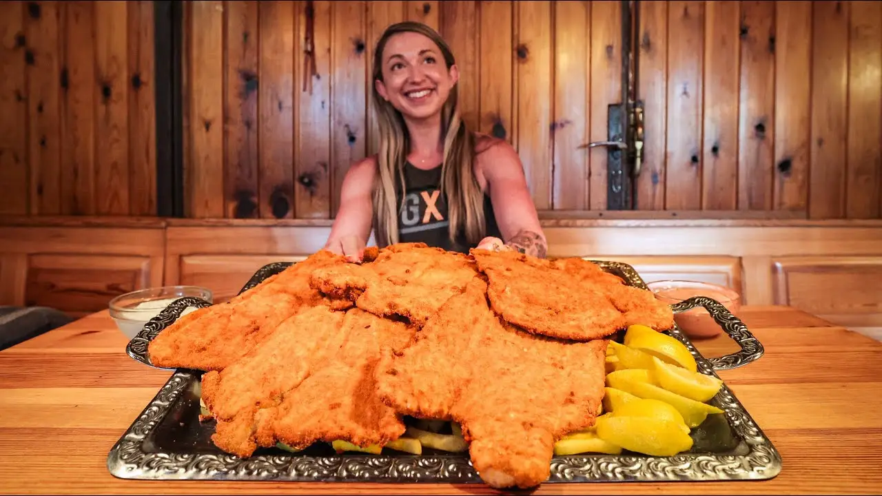 This XXL Austrian Schnitzel Challenge Has Only Been Beaten TWICE In 15 Years!
